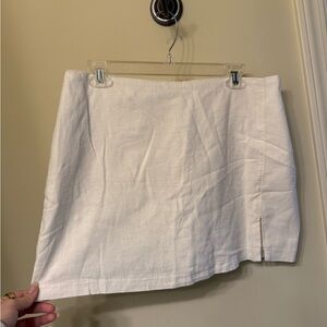 Abercrombie & Fitch White Mini Skirt